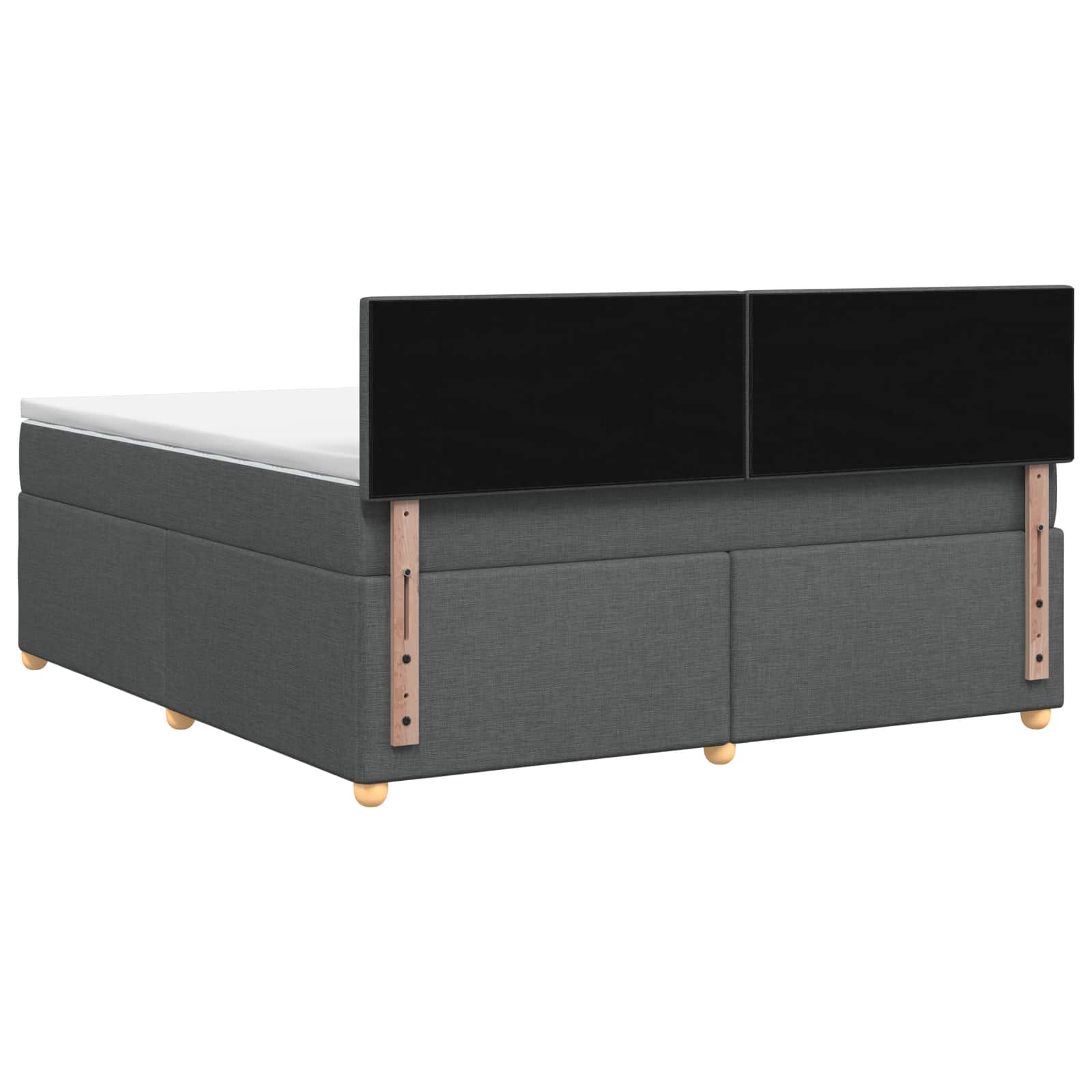 Letto box spring con materasso Grigio Scuro 180 x 200 cm | homemem39
