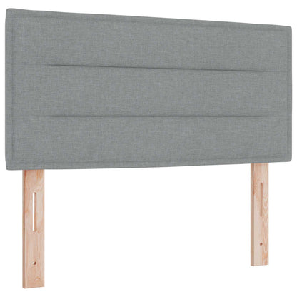Letto box spring con materasso Grigio Chiaro 90 x 190 cm | homemem39