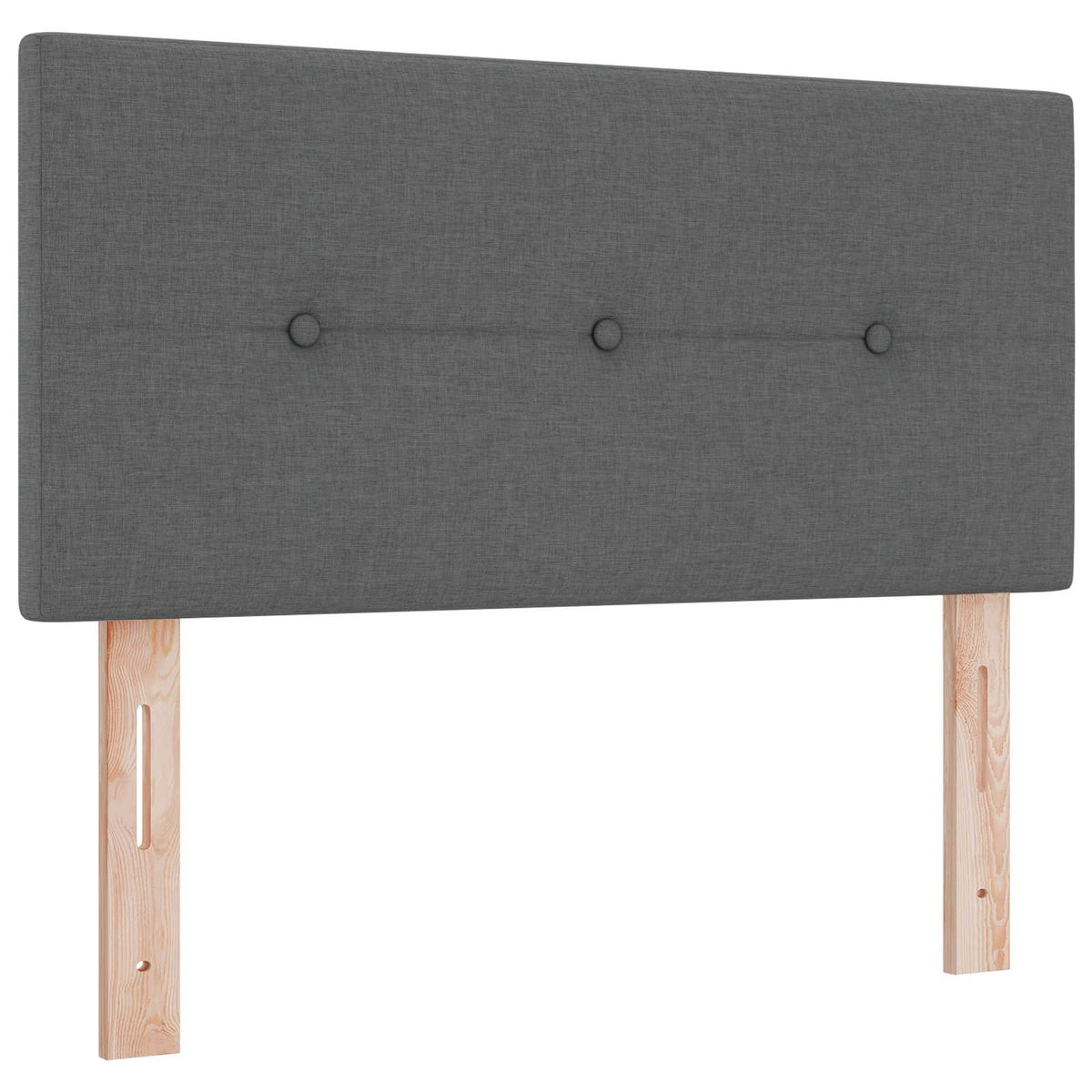 Letto box spring con materasso Grigio Scuro 90 x 190 cm Tessuto