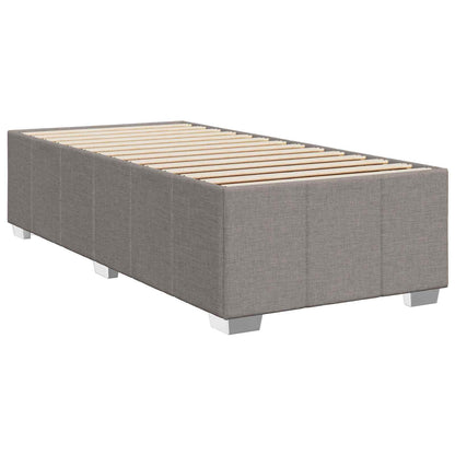 Letto box spring con materasso Tortora 100 x 200 cm Tessuto | homemem39