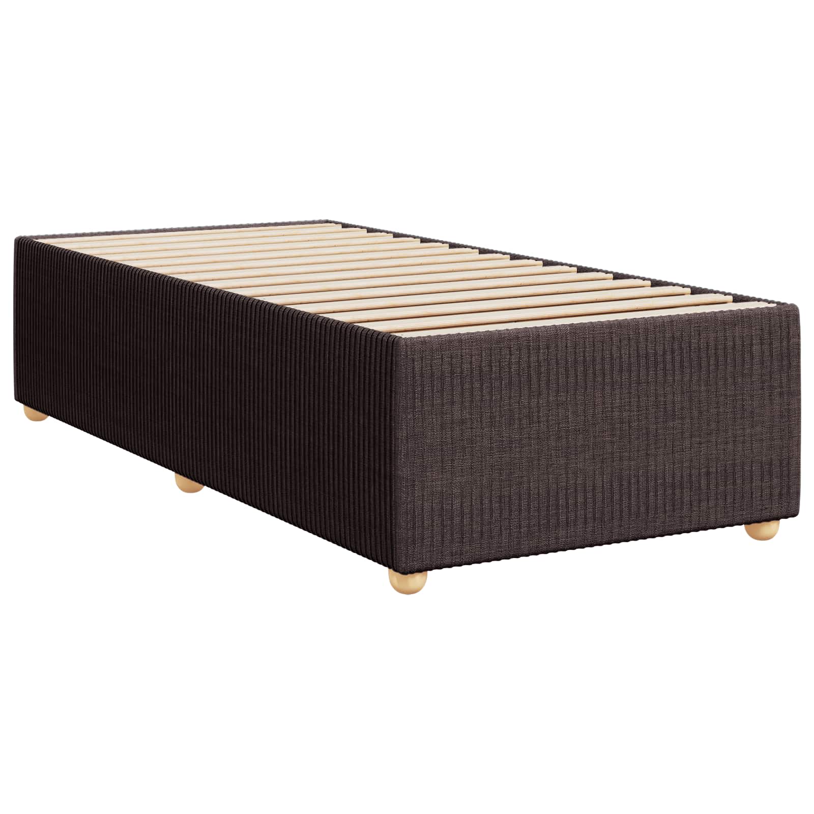 Letto box spring con materasso Marrone Scuro 80 x 200 cm | homemem39