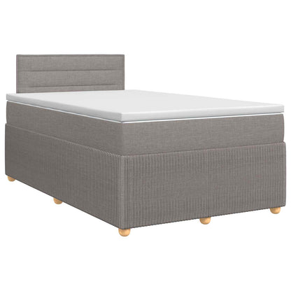 Letto box spring con materasso Tortora 120 x 190 cm Tessuto | homemem39