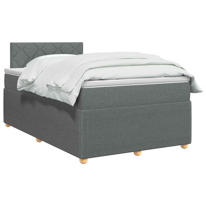 Letto box spring con materasso Grigio Scuro 120 x 190 cm