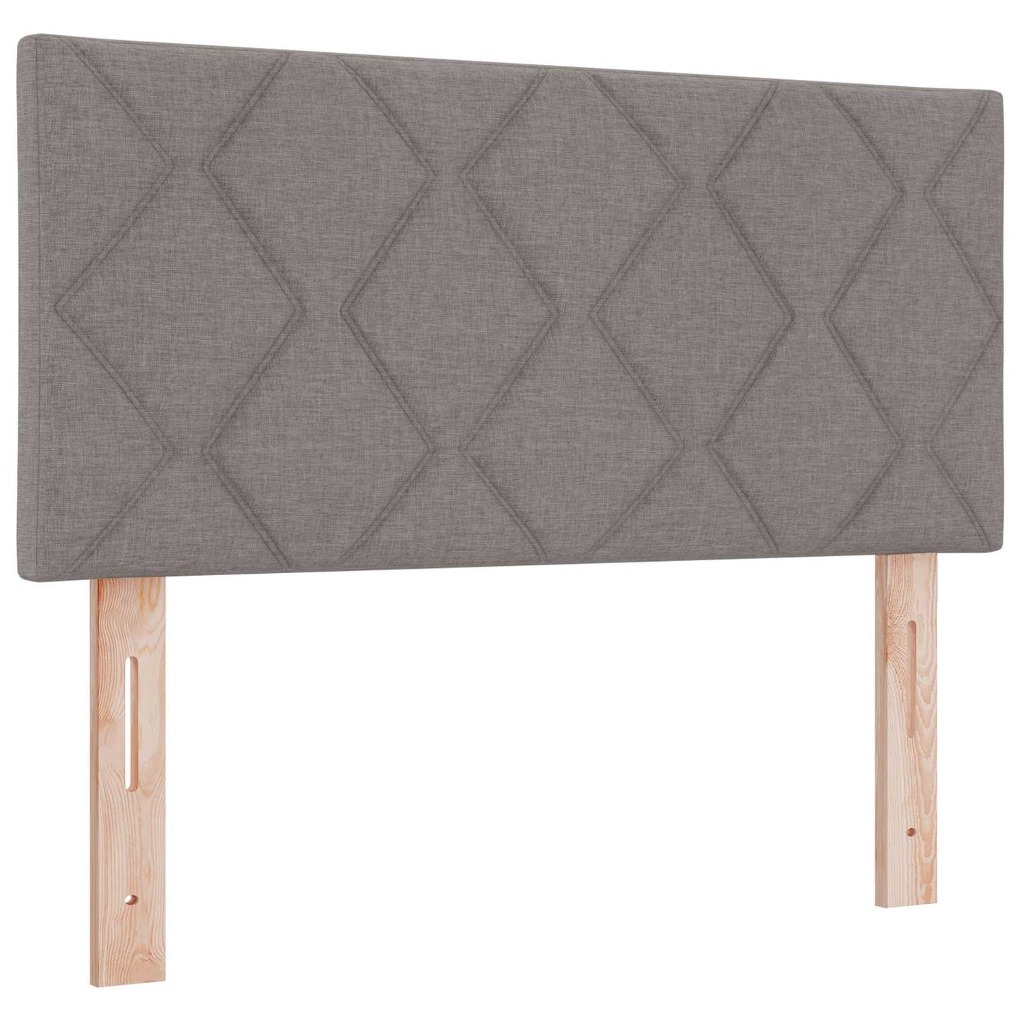 Letto box spring con materasso Tortora 120 x 190 cm Tessuto