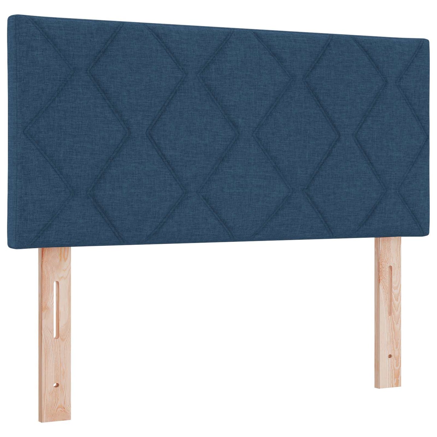 Letto box spring con materasso Blu 120 x 190 cm Tessuto