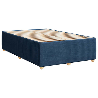 Letto box spring con materasso Blu 120 x 190 cm Tessuto