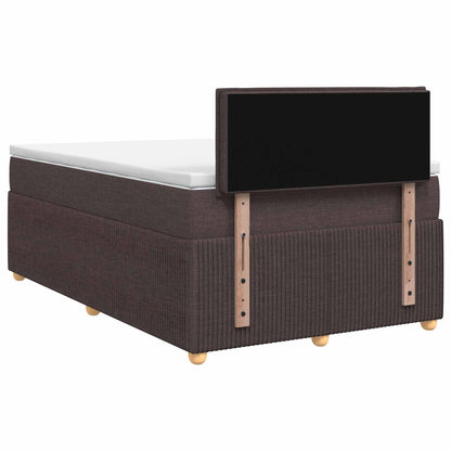 Letto box spring con materasso Marrone Scuro 120 x 200 cm | homemem39