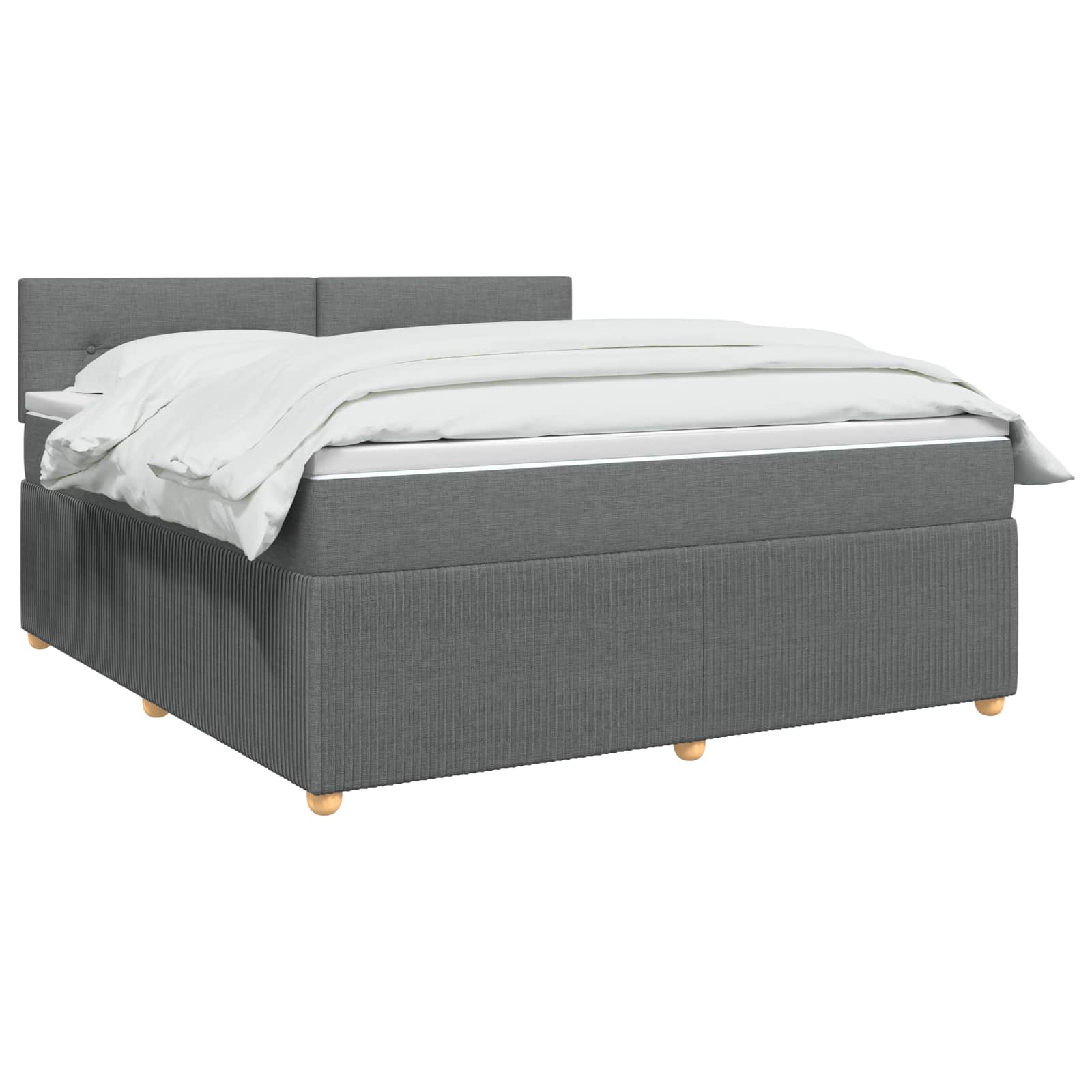 Letto box spring con materasso Grigio Scuro 180 x 200 cm | homemem39