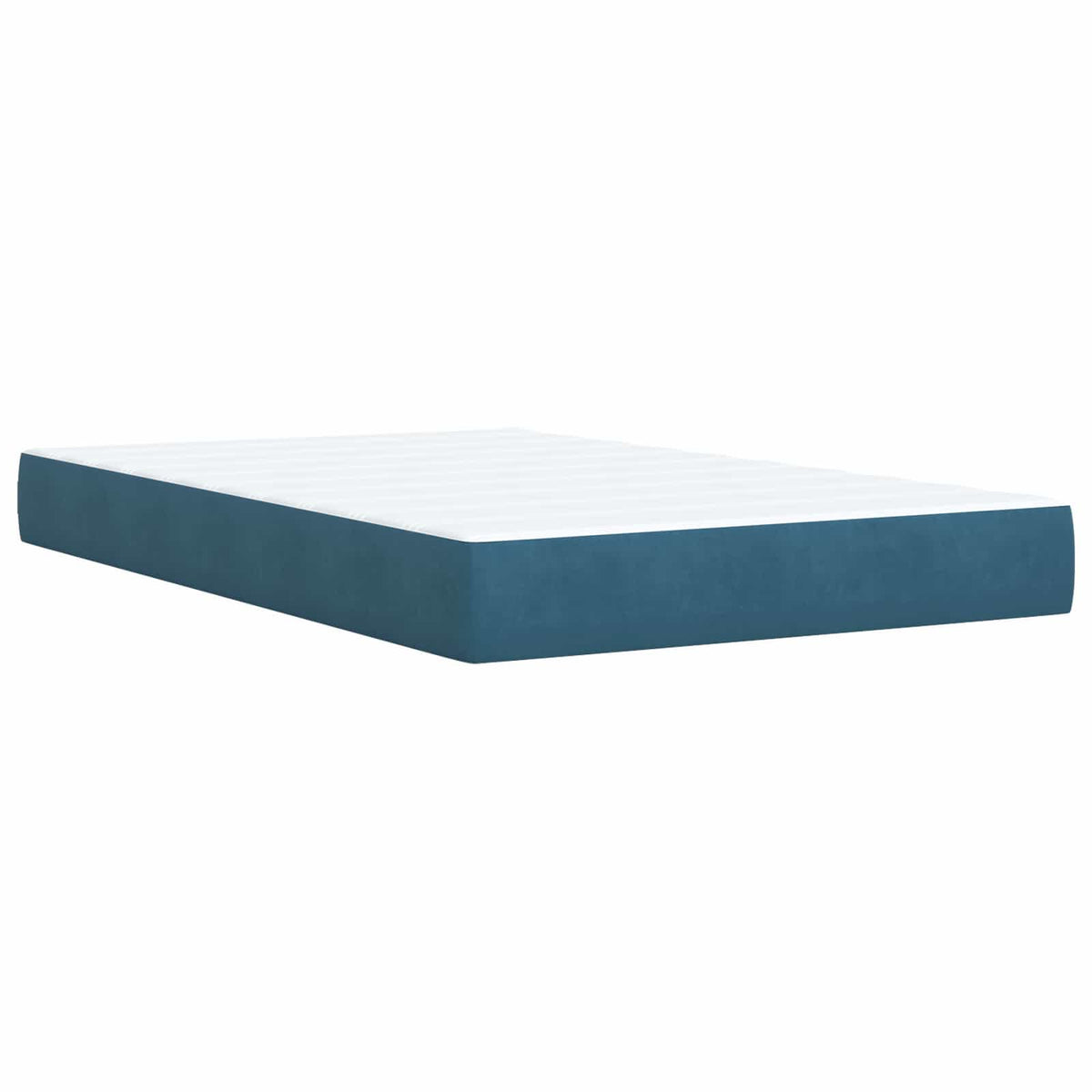 Letto box spring con materasso Blu 120 x 190 cm Velluto | homemem39