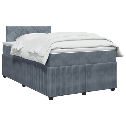 Letto box spring con materasso Grigio Scuro 120 x 190 cm | homemem39