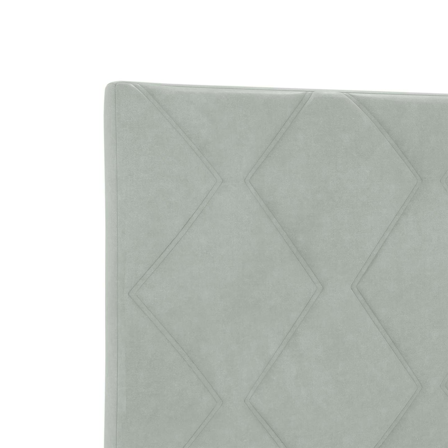 Letto box spring con materasso Grigio Chiaro 120 x 200 cm
