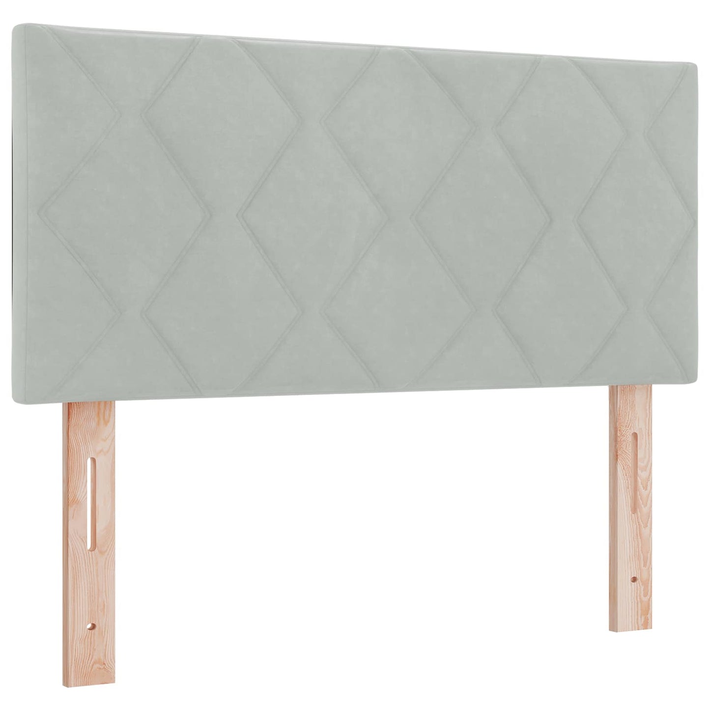 Letto box spring con materasso Grigio Chiaro 120 x 200 cm