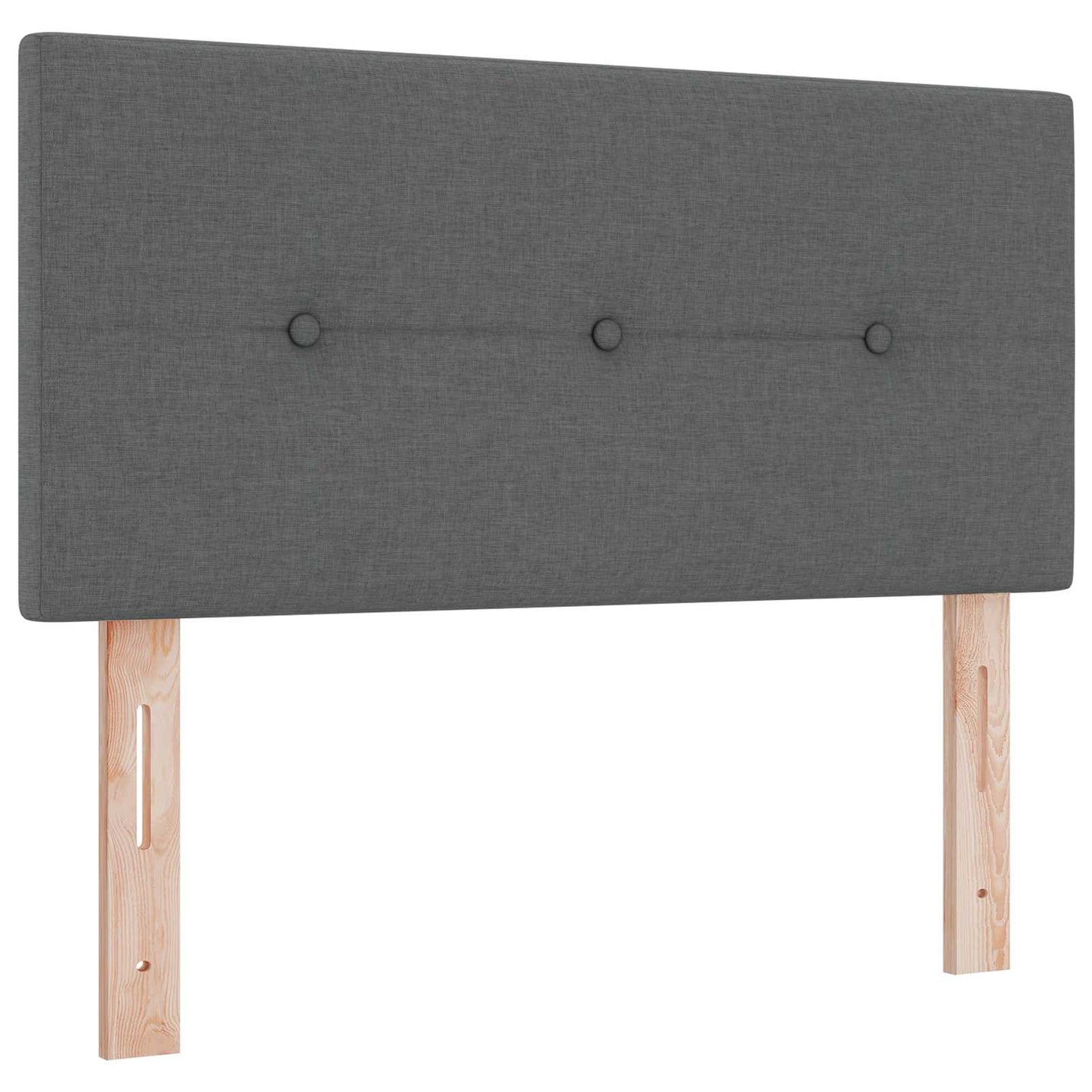 Letto con Box Spring, Materasso e LED Grigio Scuro 80 x 200 cm