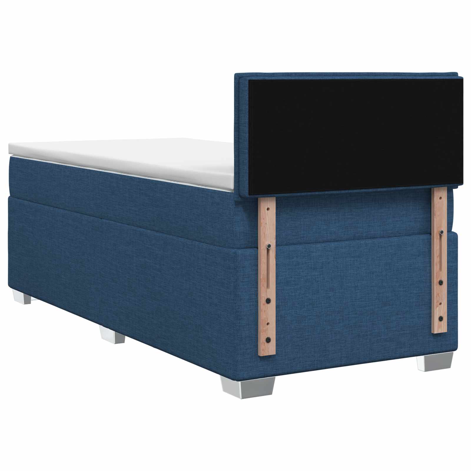 Letto con Box Spring, Materasso e LED Blu 80 x 200 cm Tessuto | homemem39