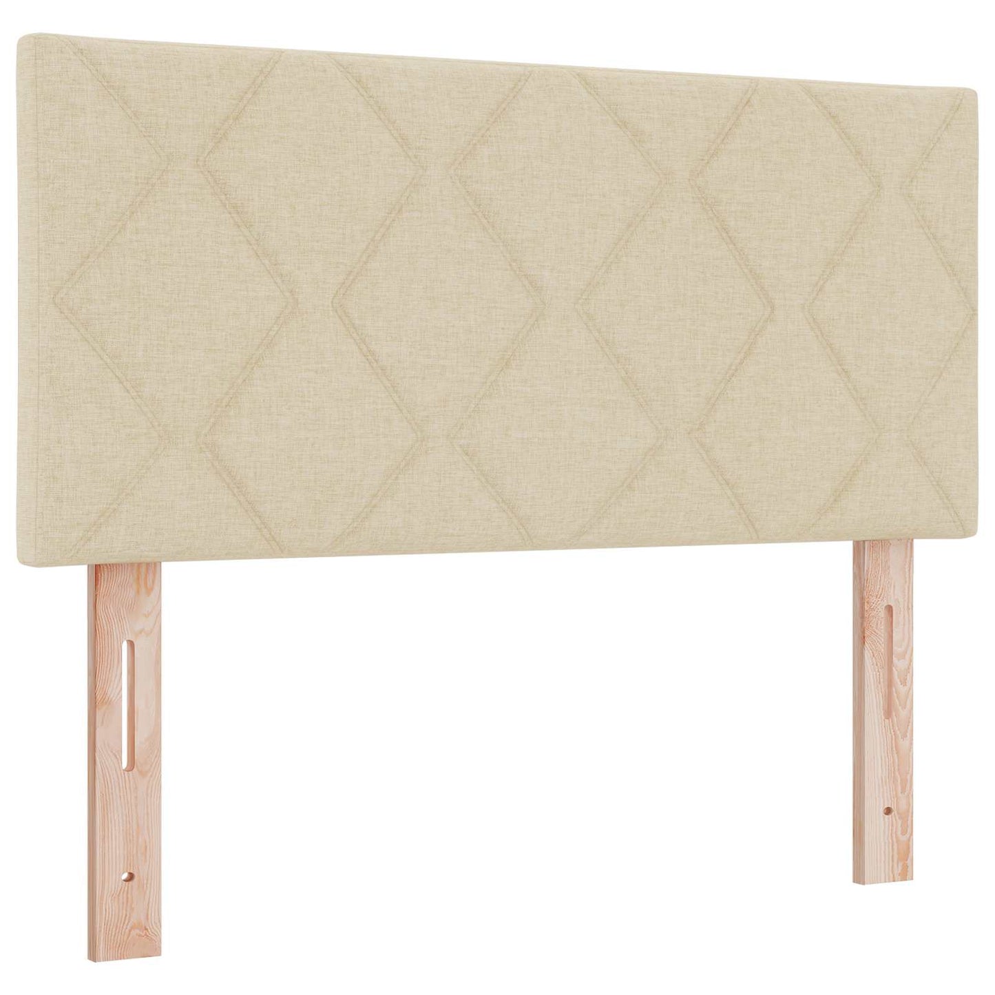 Letto con Box Spring, Materasso e LED Crema 100 x 200 cm | homemem39