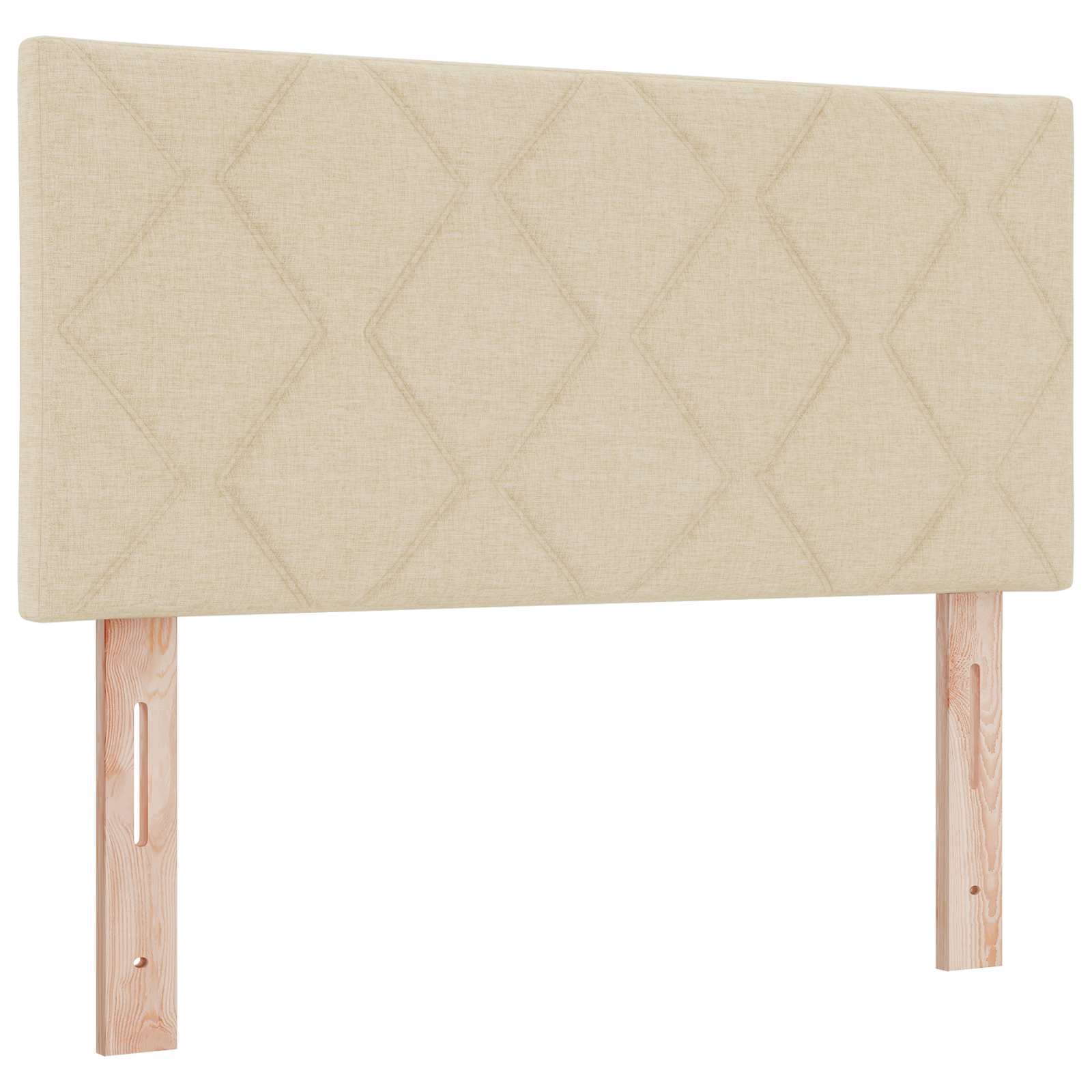 Letto con Box Spring, Materasso e LED Crema 100 x 200 cm | homemem39