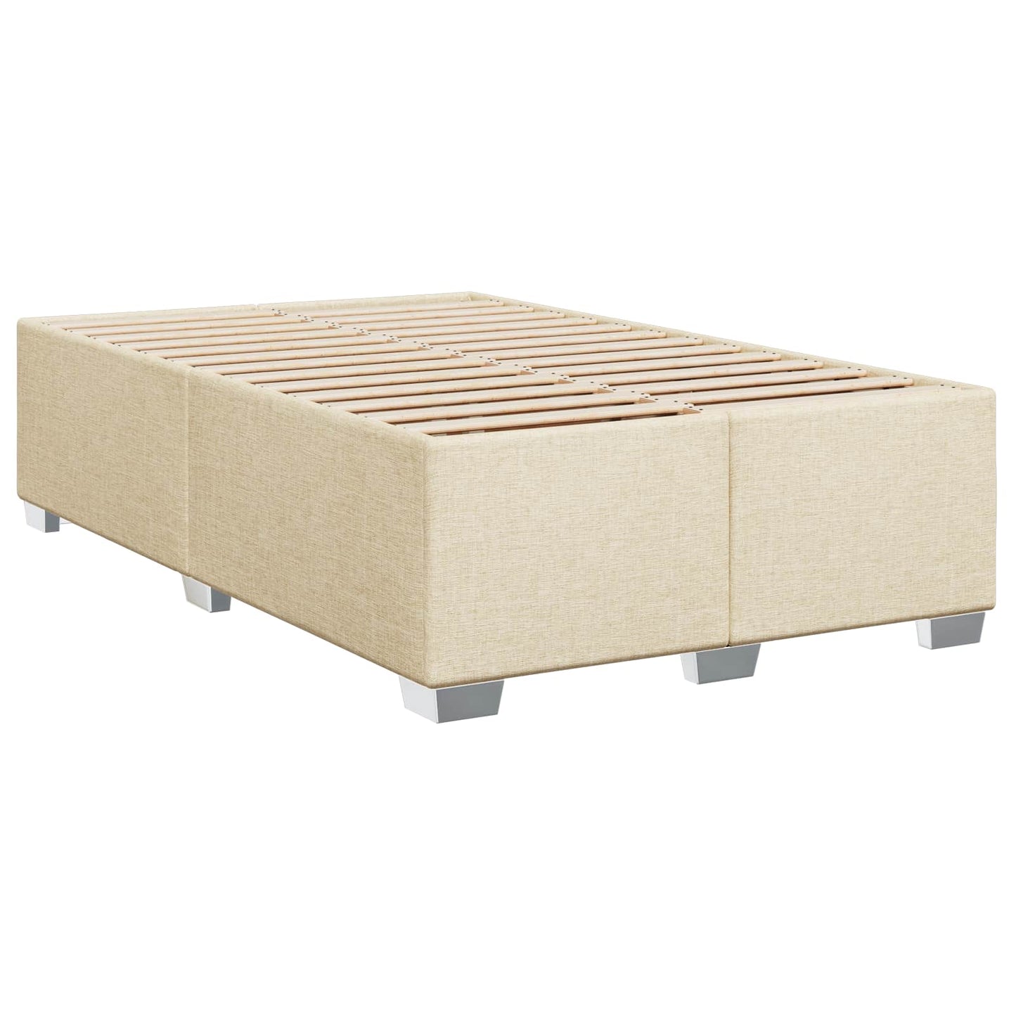 Letto con Box Spring, Materasso e LED Crema 120 x 190 cm | homemem39