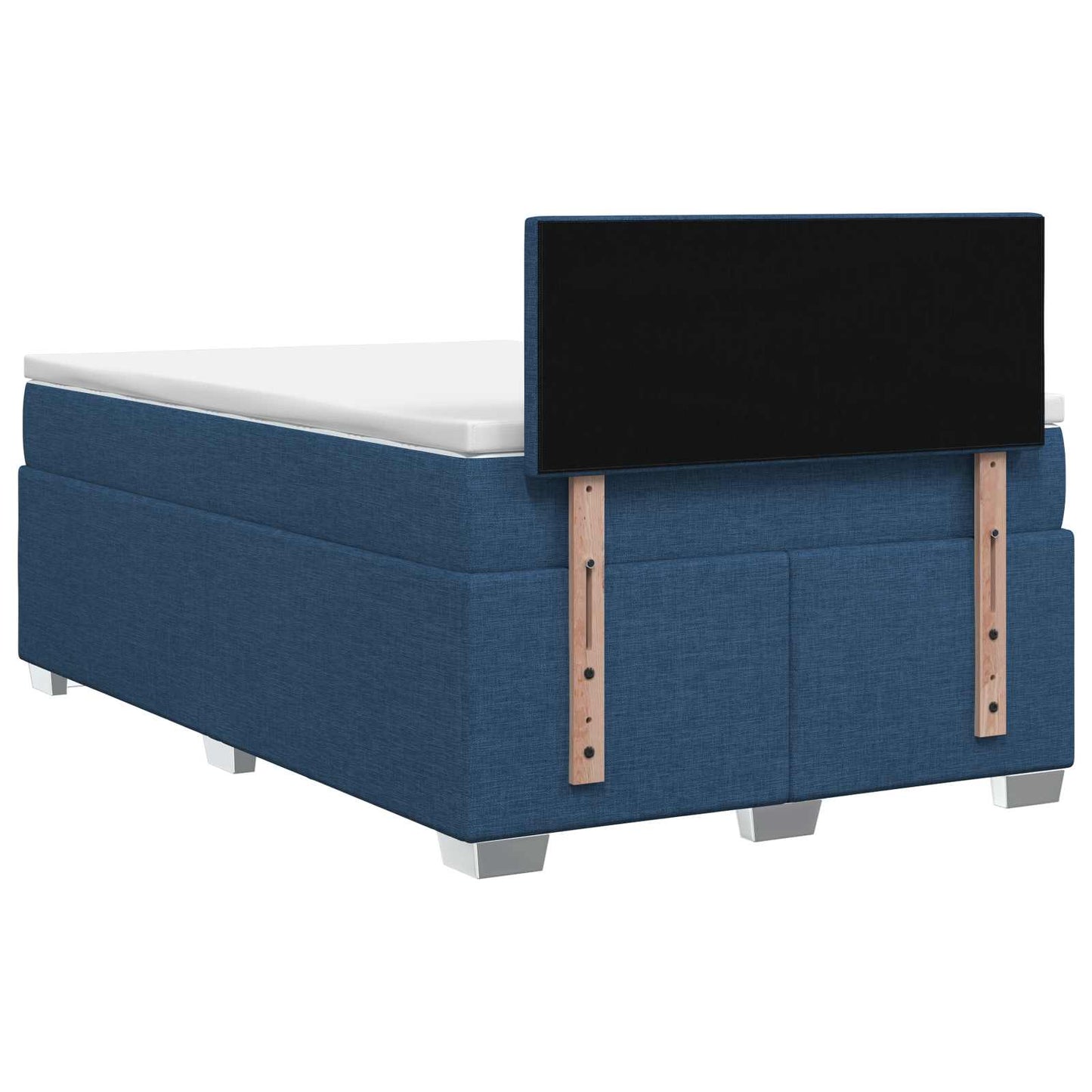 Letto con Box Spring, Materasso e LED Blu 120 x 190 cm Tessuto | homemem39