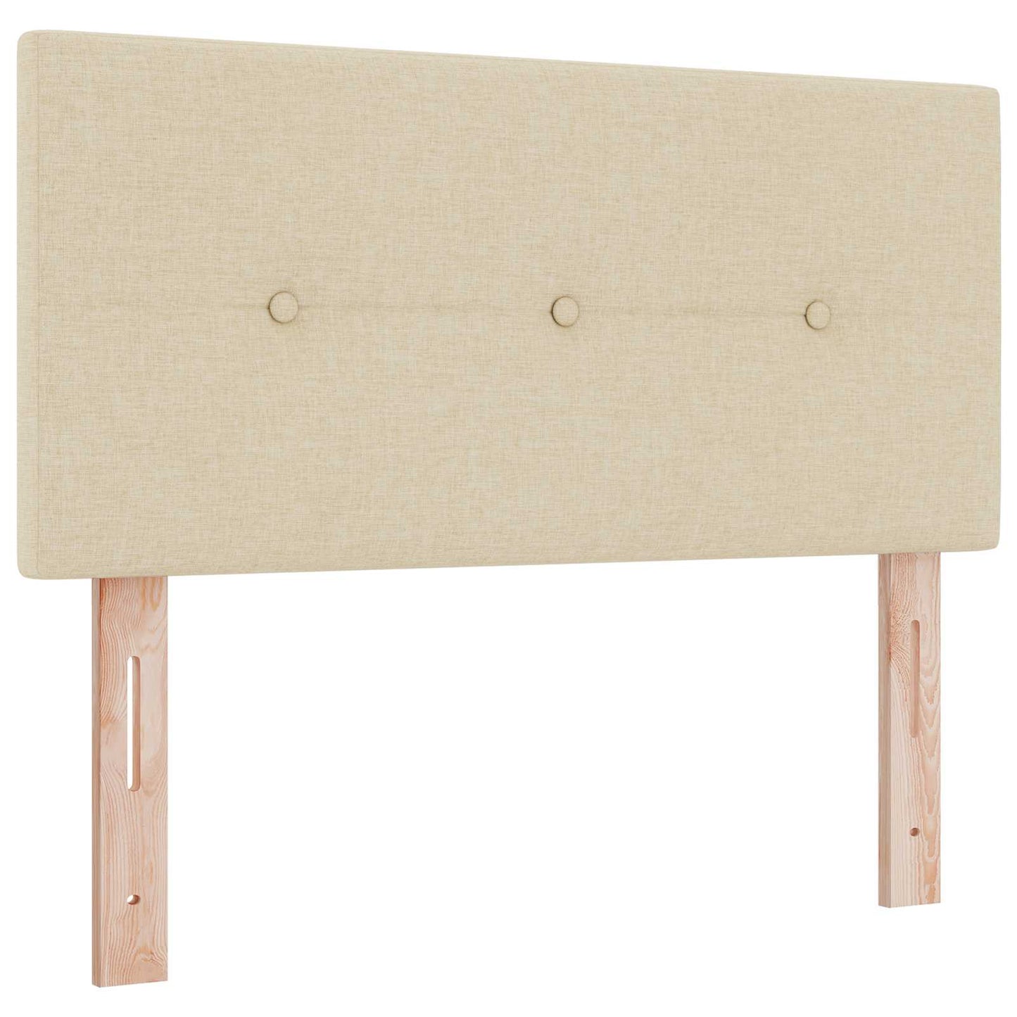 Letto con Box Spring, Materasso e LED Crema 120 x 200 cm | homemem39