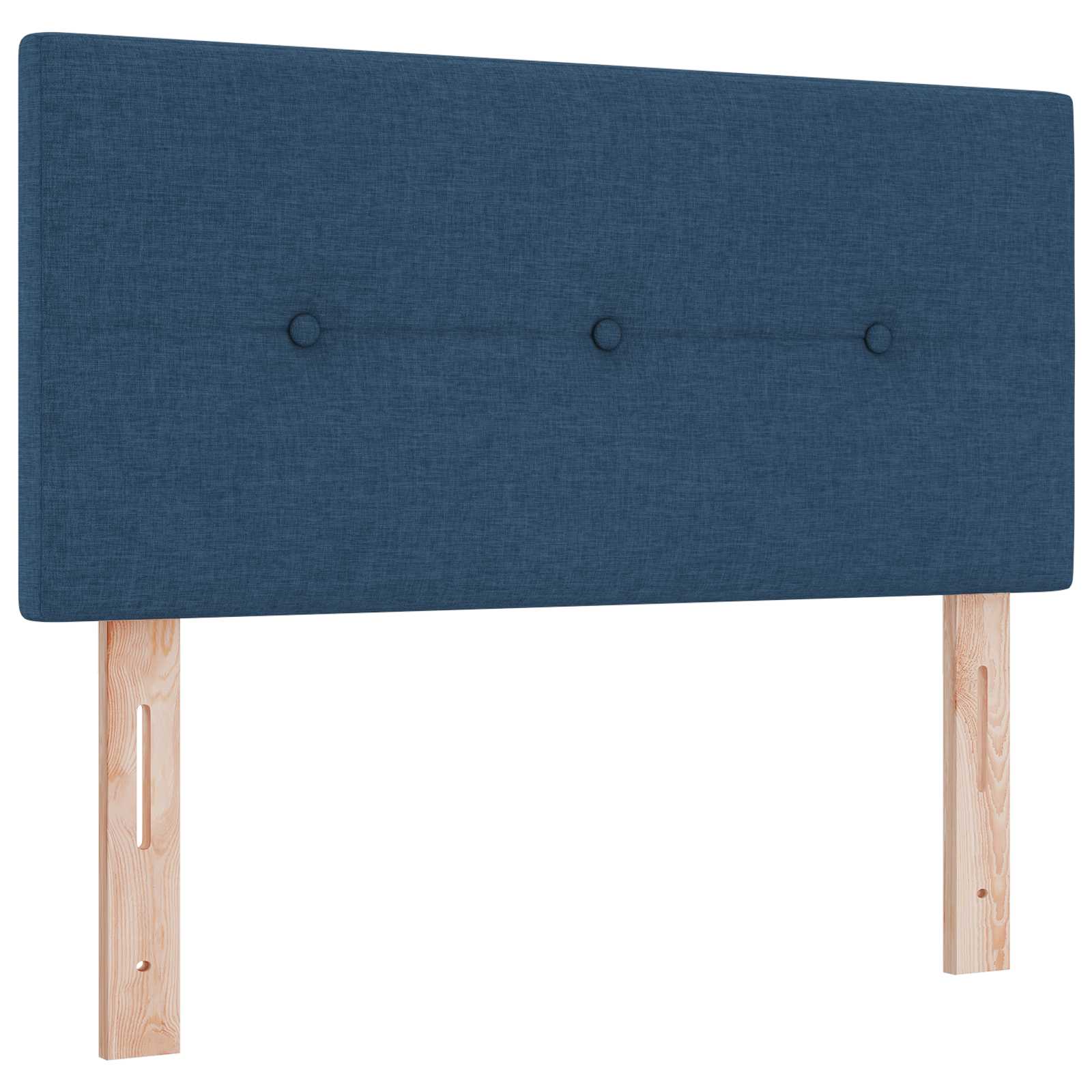 Letto con Box Spring, Materasso e LED Blu 120 x 200 cm Tessuto | homemem39
