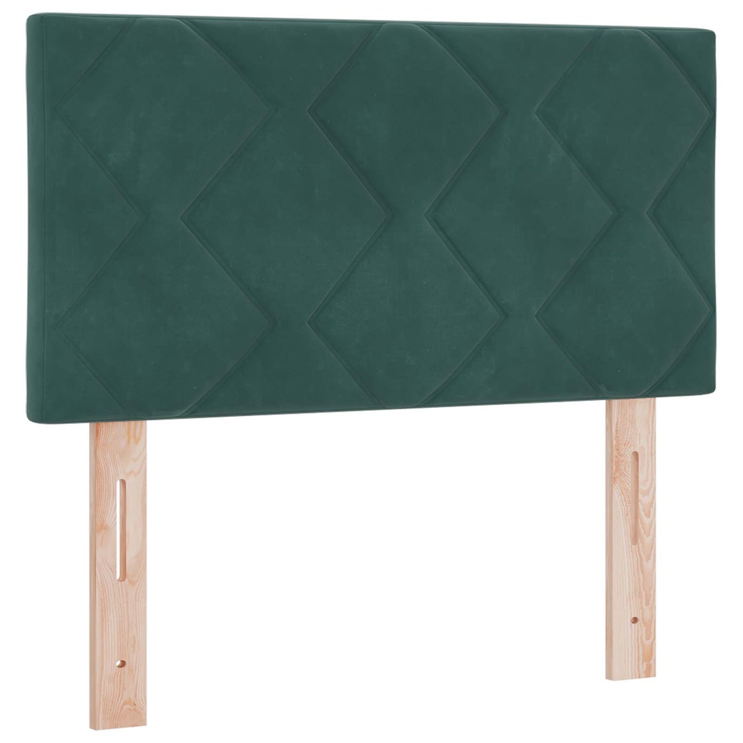 Letto con Box Spring, Materasso e LED Verde Scuro 80 x 200 cm