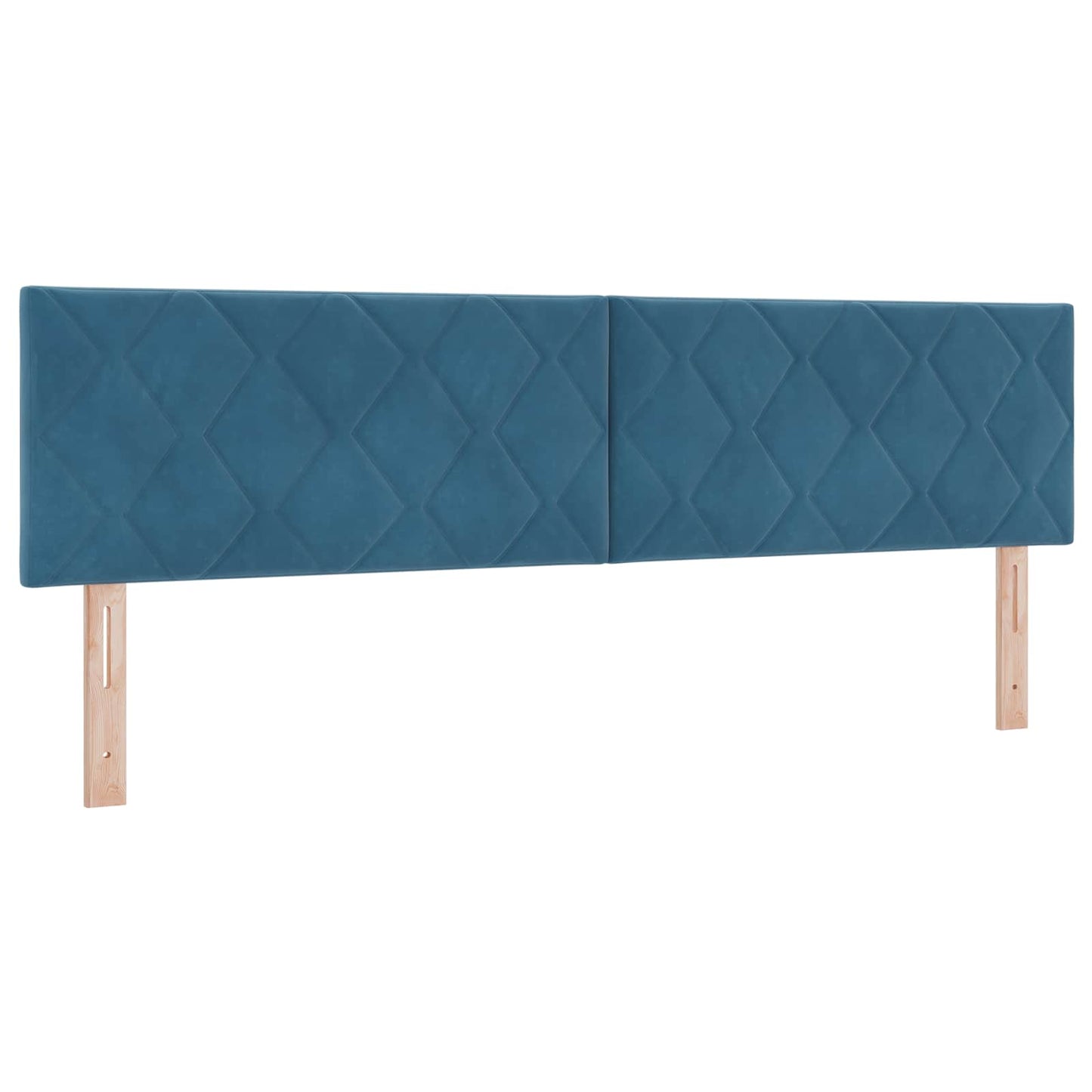 Letto con Box Spring, Materasso e LED Blu 180 x 200 cm Velluto