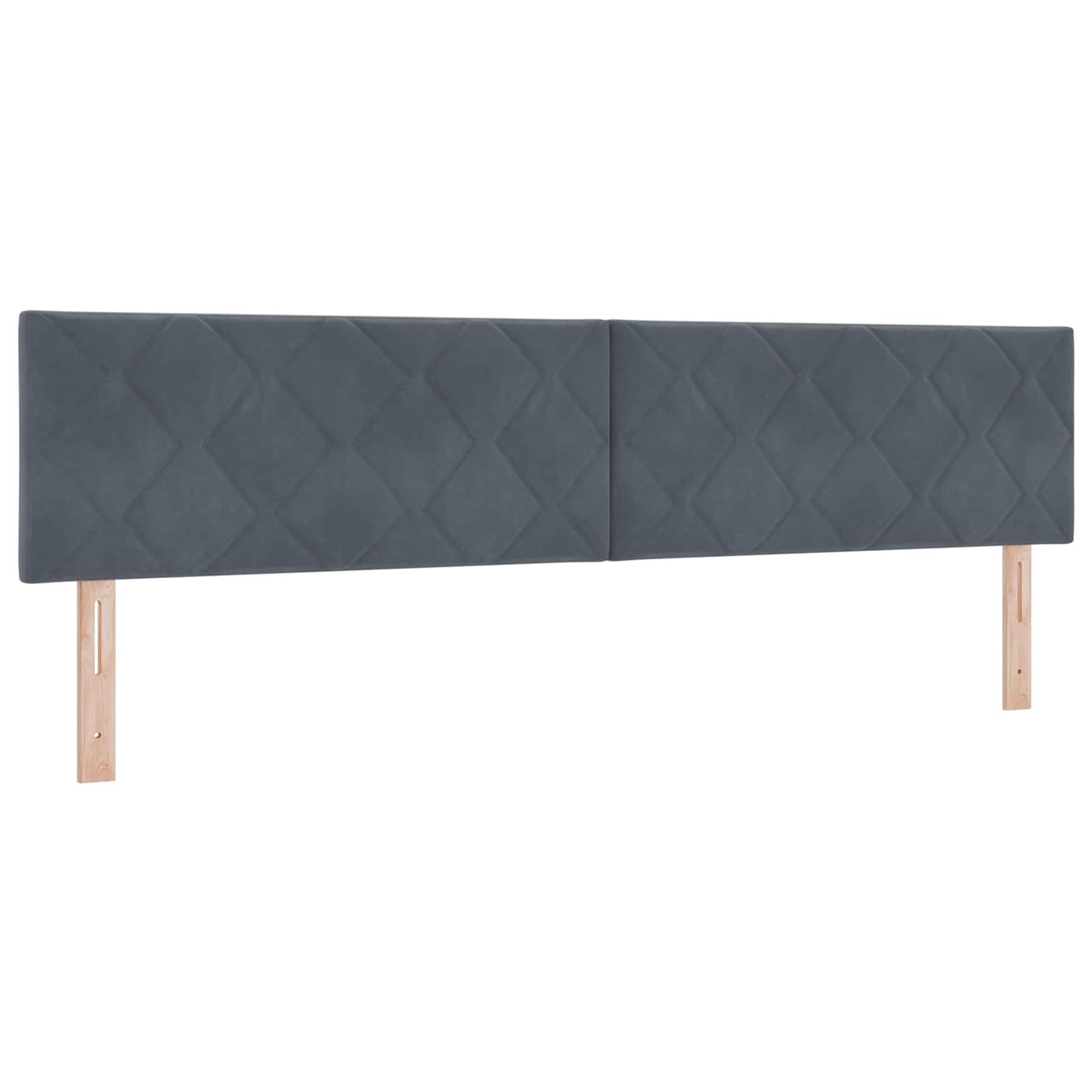 Letto con Box Spring, Materasso e LED Grigio Scuro 200 x 200 cm | homemem39