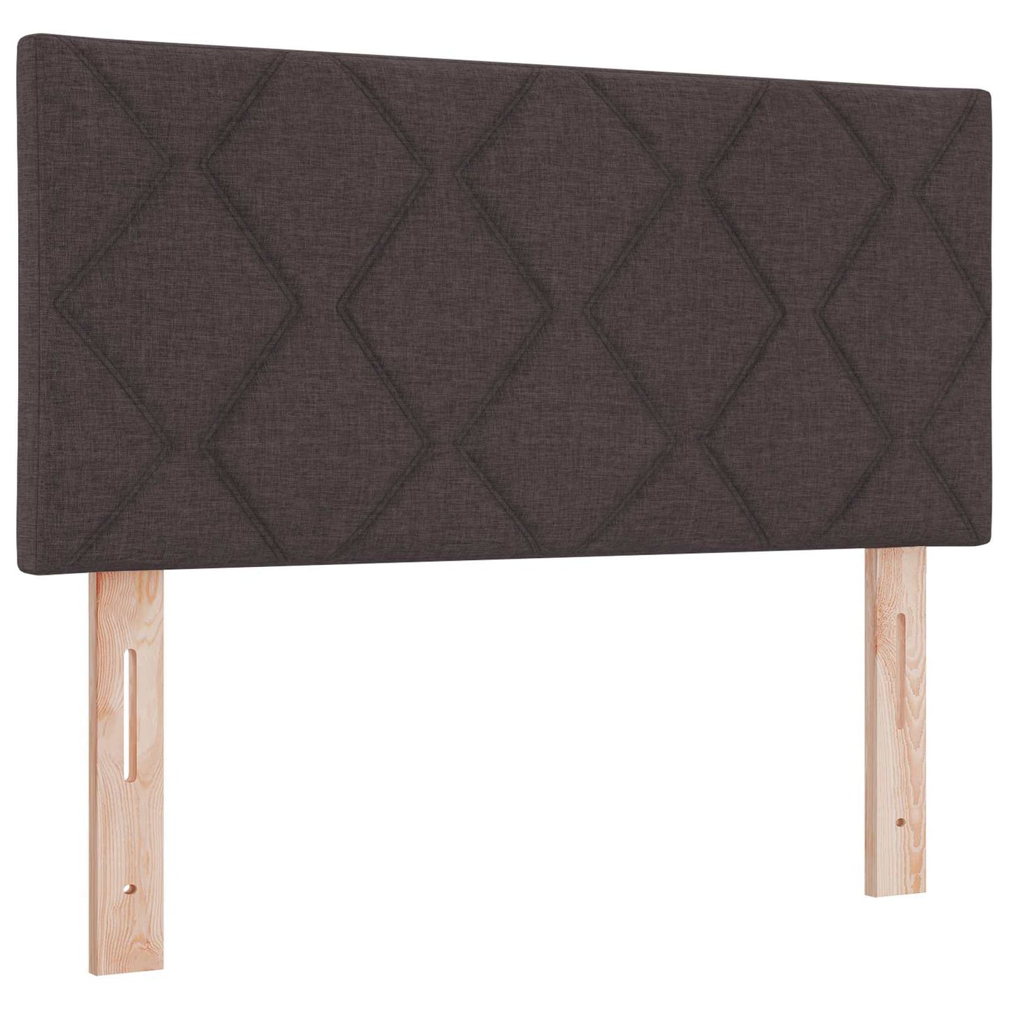 Letto box spring con materasso Marrone Scuro 90 x 200 cm