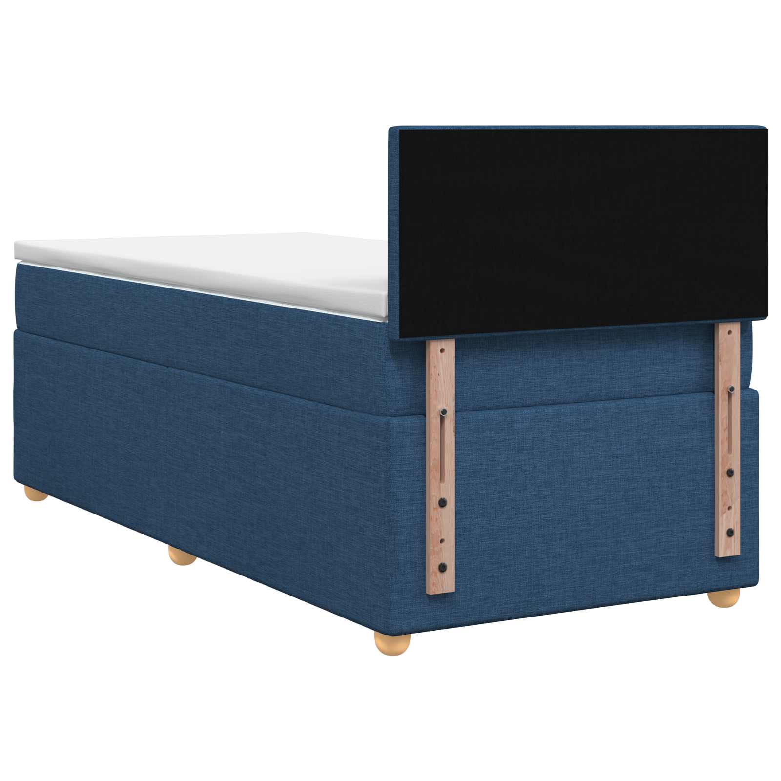 Letto box spring con materasso Blu 90 x 200 cm Tessuto | homemem39