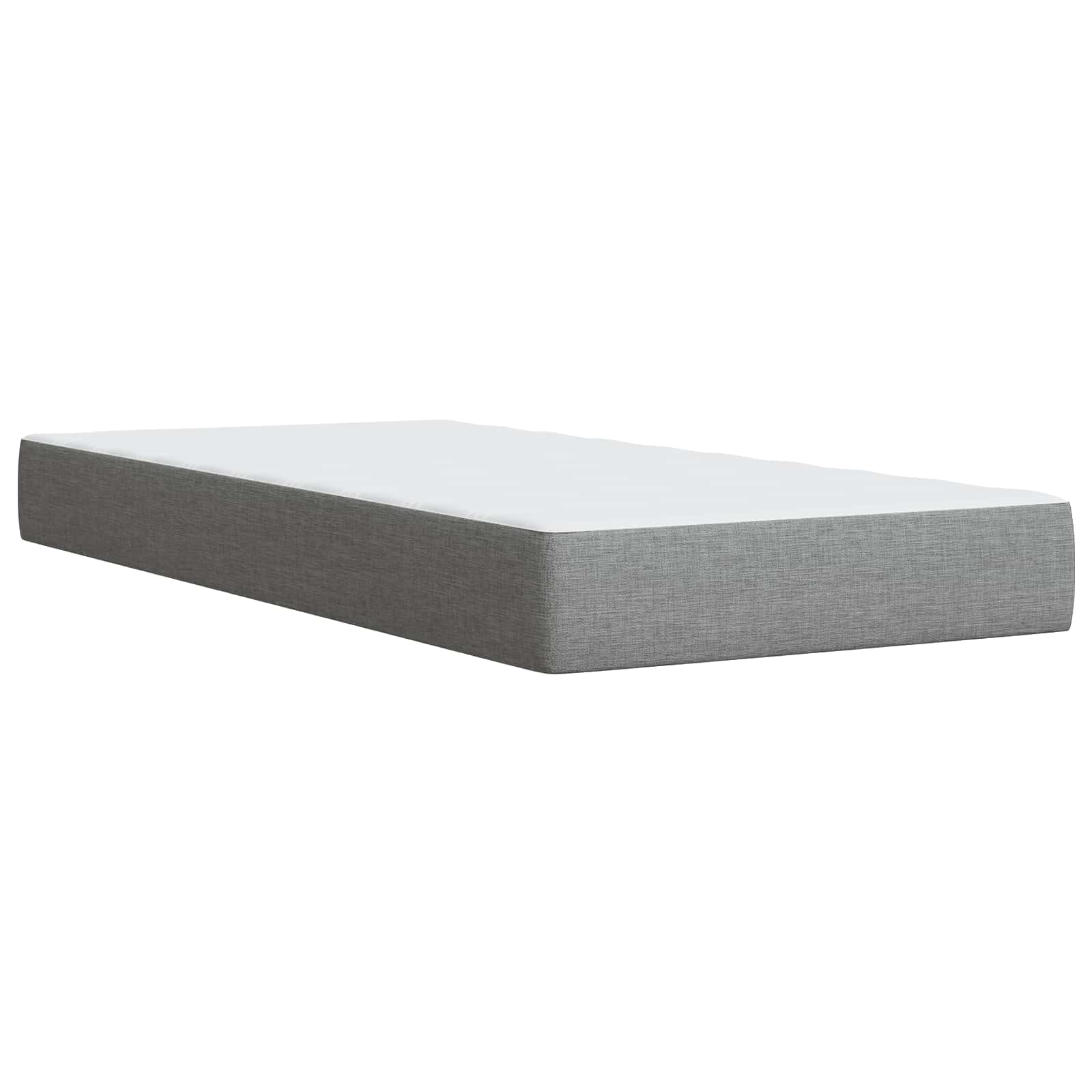Letto box spring con materasso Grigio Chiaro 100 x 200 cm | homemem39