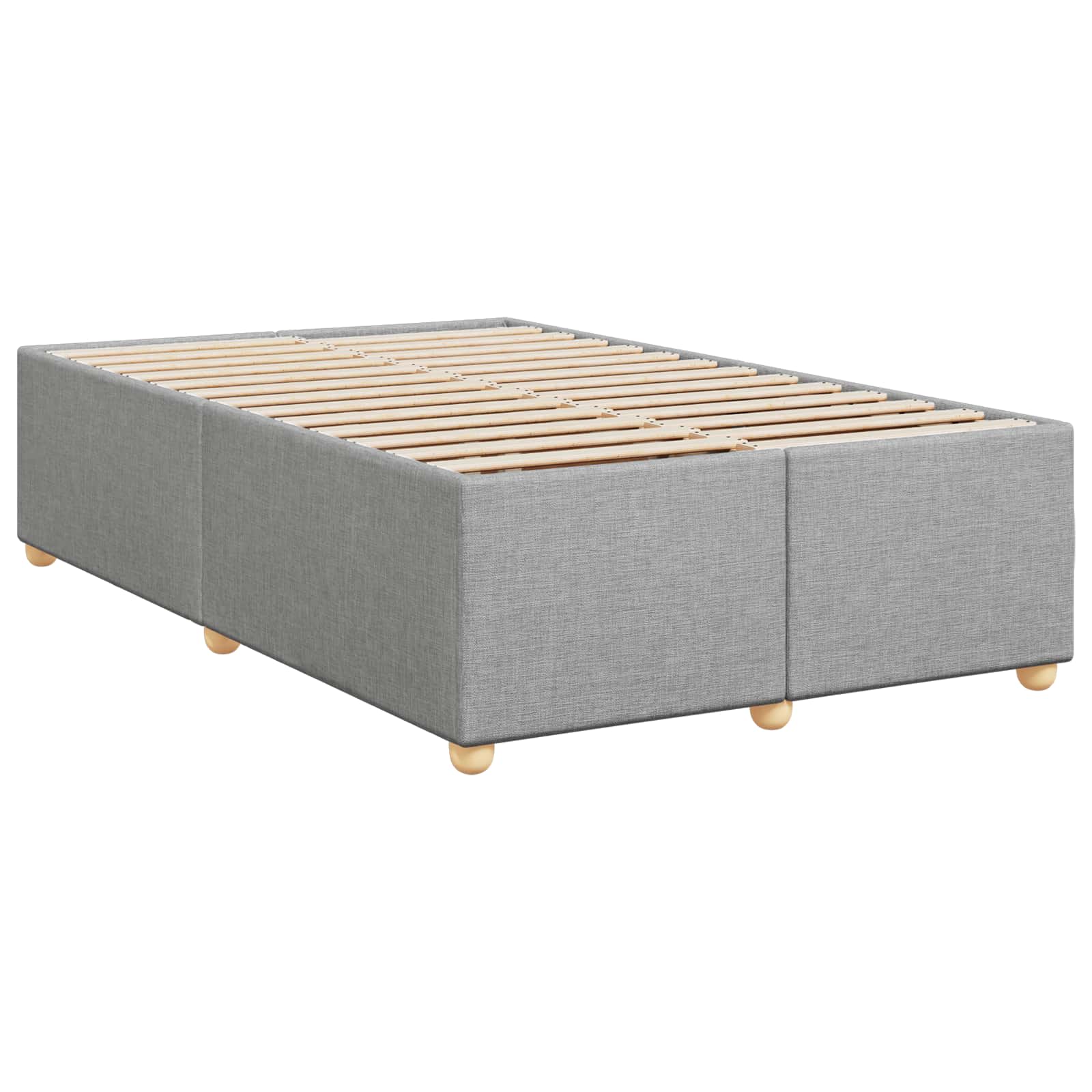 Letto box spring con materasso Grigio Chiaro 120 x 190 cm | homemem39