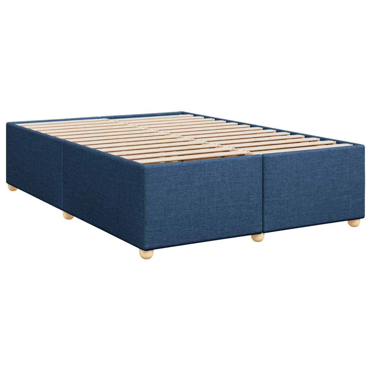 Letto box spring con materasso Blu 140 x 200 cm Tessuto - homemem39