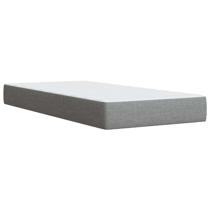 Letto box spring con materasso Grigio Chiaro 80 x 200 cm