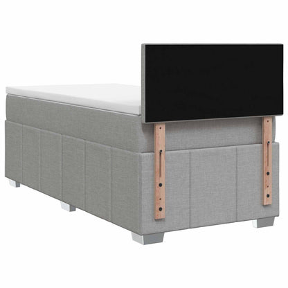 Letto box spring con materasso Grigio Chiaro 90 x 190 cm | homemem39