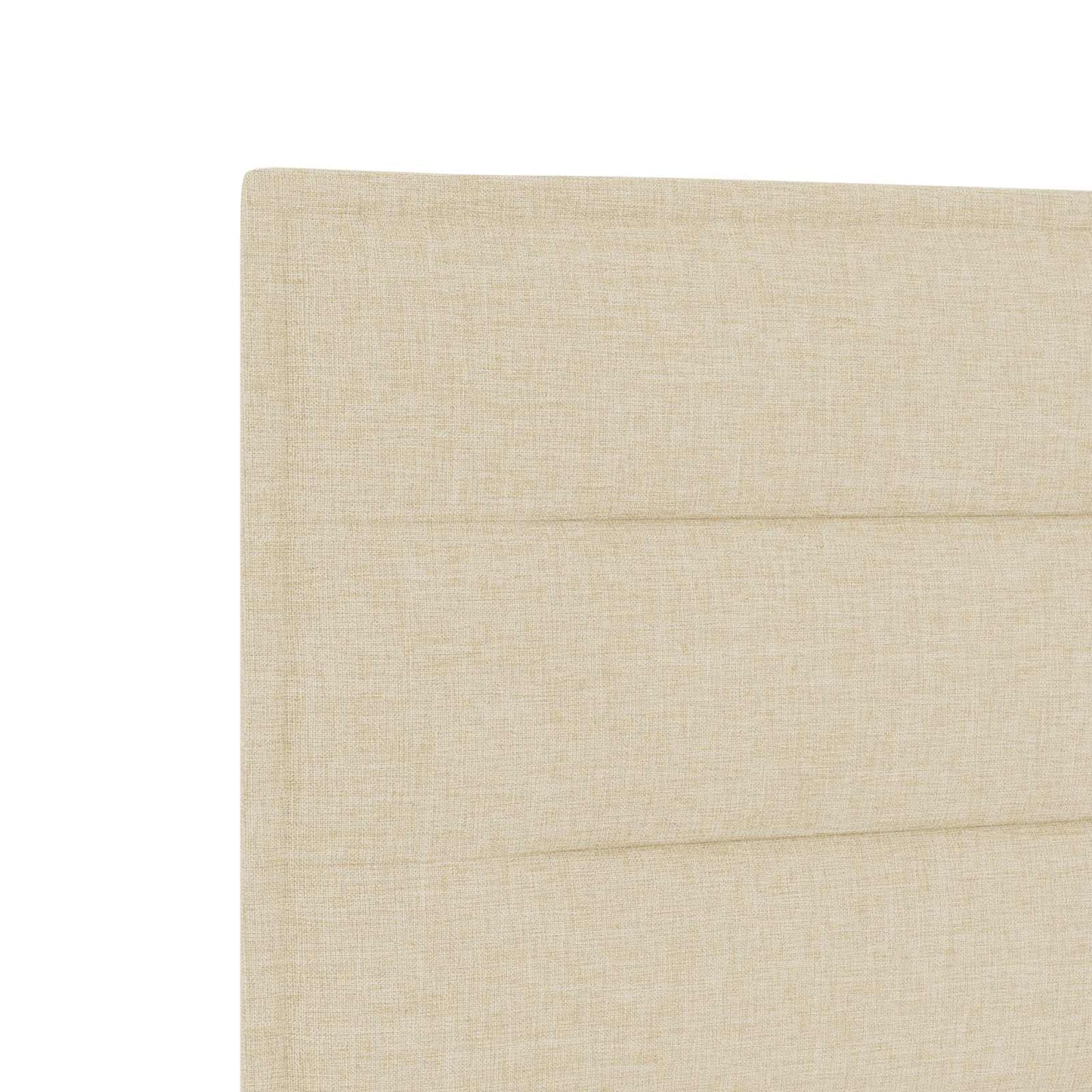Letto box spring con materasso Crema 120 x 200 cm Tessuto