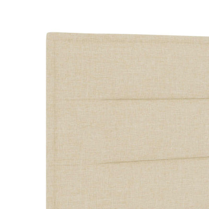Letto box spring con materasso Crema 120 x 200 cm Tessuto