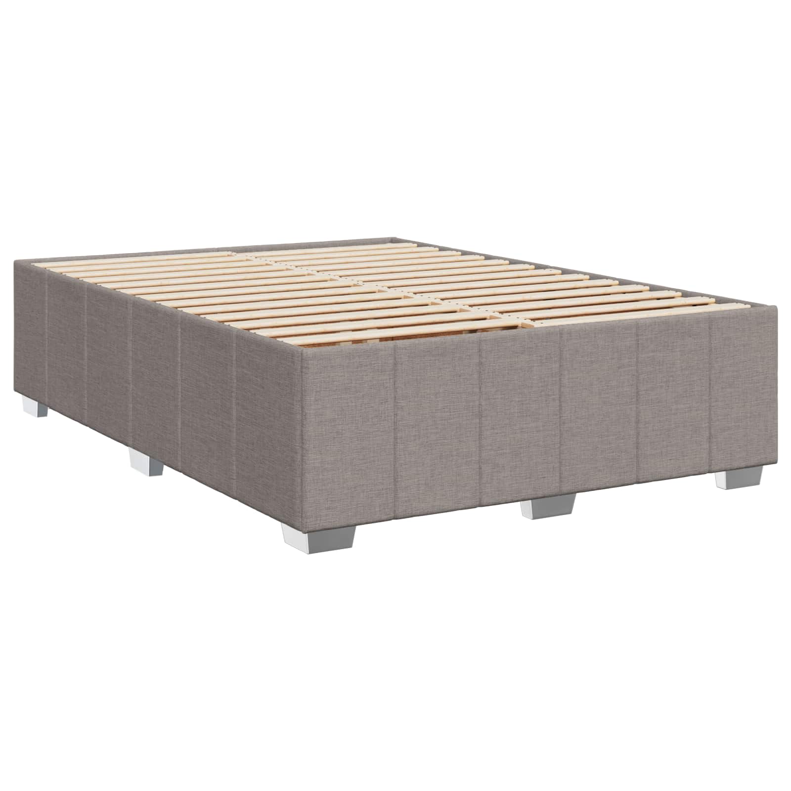 Letto box spring con materasso Tortora 140 x 200 cm Tessuto | homemem39