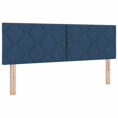 Letto box spring con materasso Blu 160 x 200 cm Tessuto | homemem39