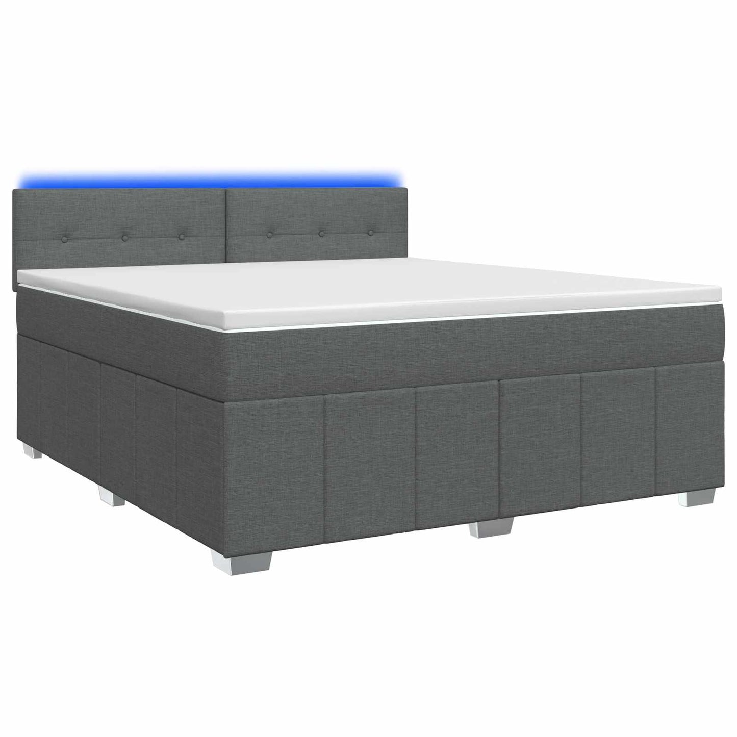 Letto box spring con materasso Grigio Scuro 180 x 200 cm | homemem39