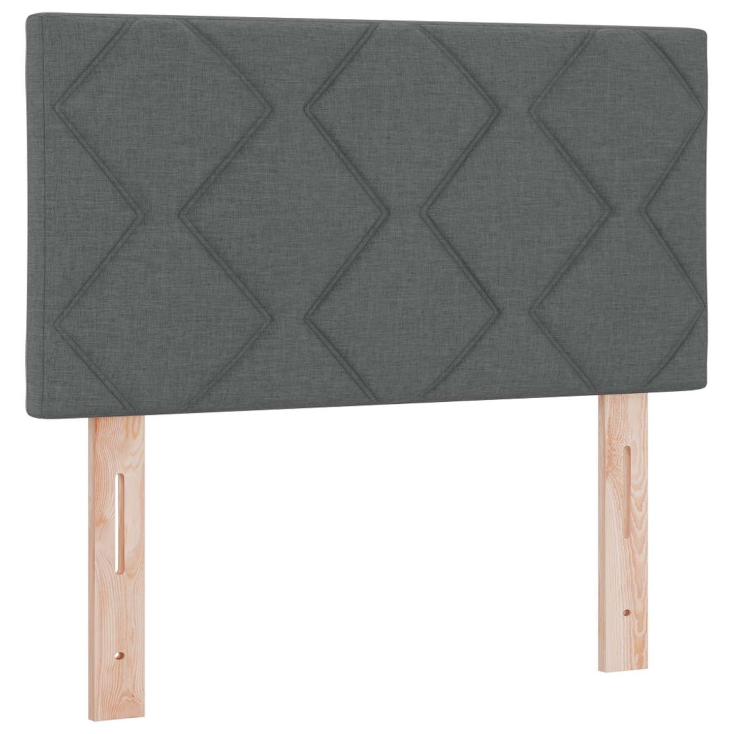 Letto box spring con materasso Grigio Scuro 80 x 200 cm Tessuto