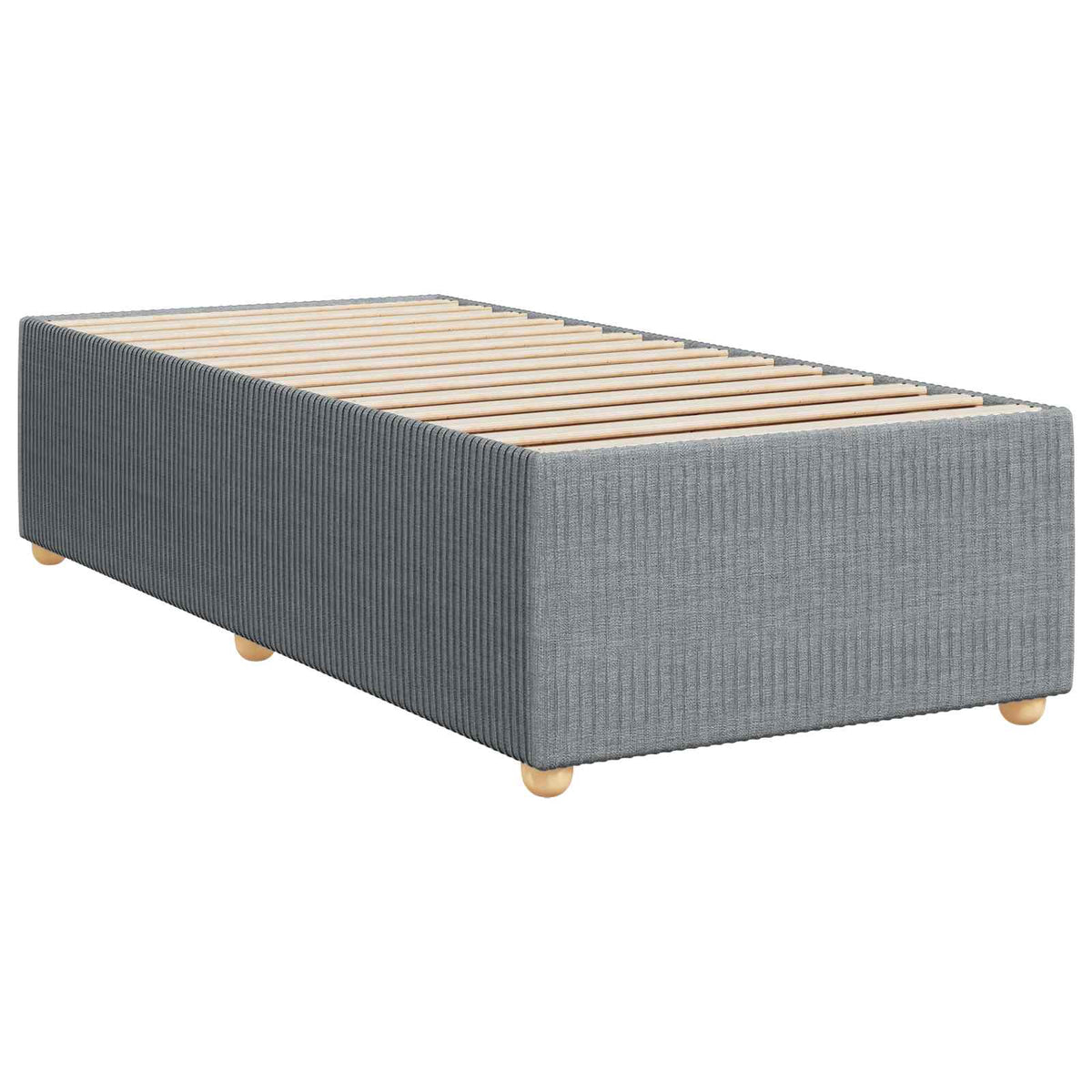Letto box spring con materasso Grigio Chiaro 90 x 200 cm | homemem39