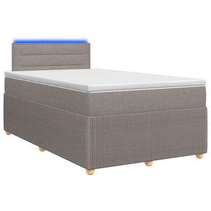 Letto box spring con materasso Tortora 120 x 190 cm Tessuto | homemem39