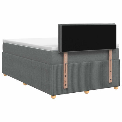 Letto box spring con materasso Grigio Scuro 120 x 200 cm | homemem39