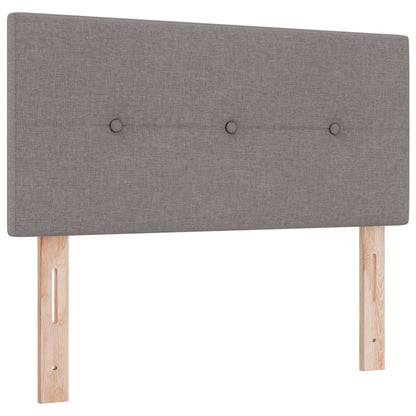 Letto box spring con materasso Tortora 120 x 200 cm Tessuto