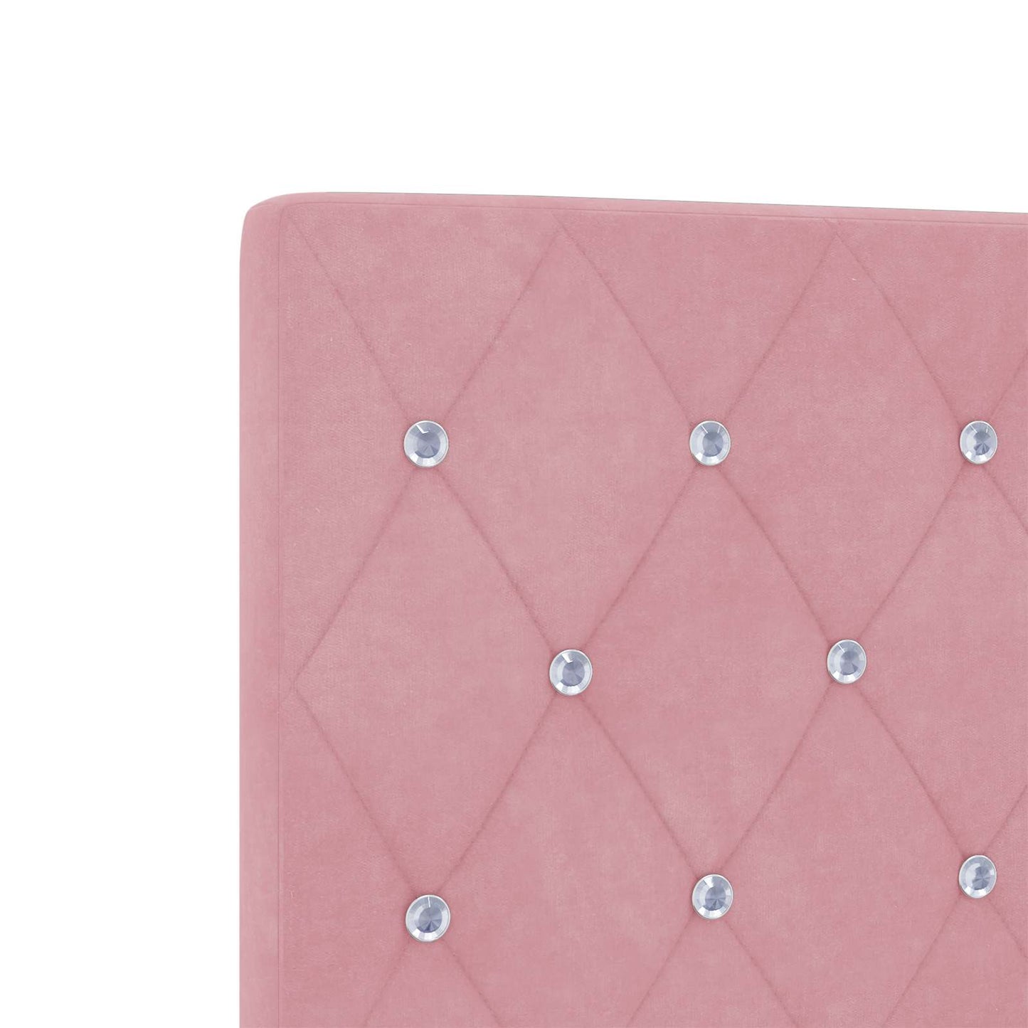 Letto box spring con materasso Rosa 140 x 200 cm Velluto | homemem39