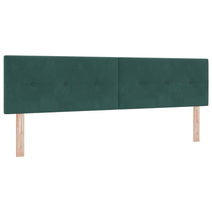 Letto box spring con materasso Verde Scuro 180 x 200 cm Velluto