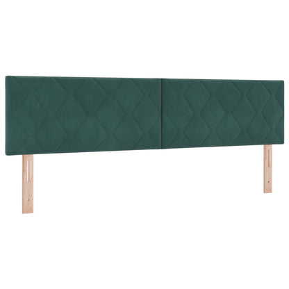 Letto box spring con materasso Verde Scuro 180 x 200 cm Velluto | homemem39