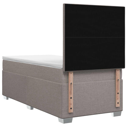 Letto box spring con materasso Tortora 80 x 200 cm Tessuto | homemem39