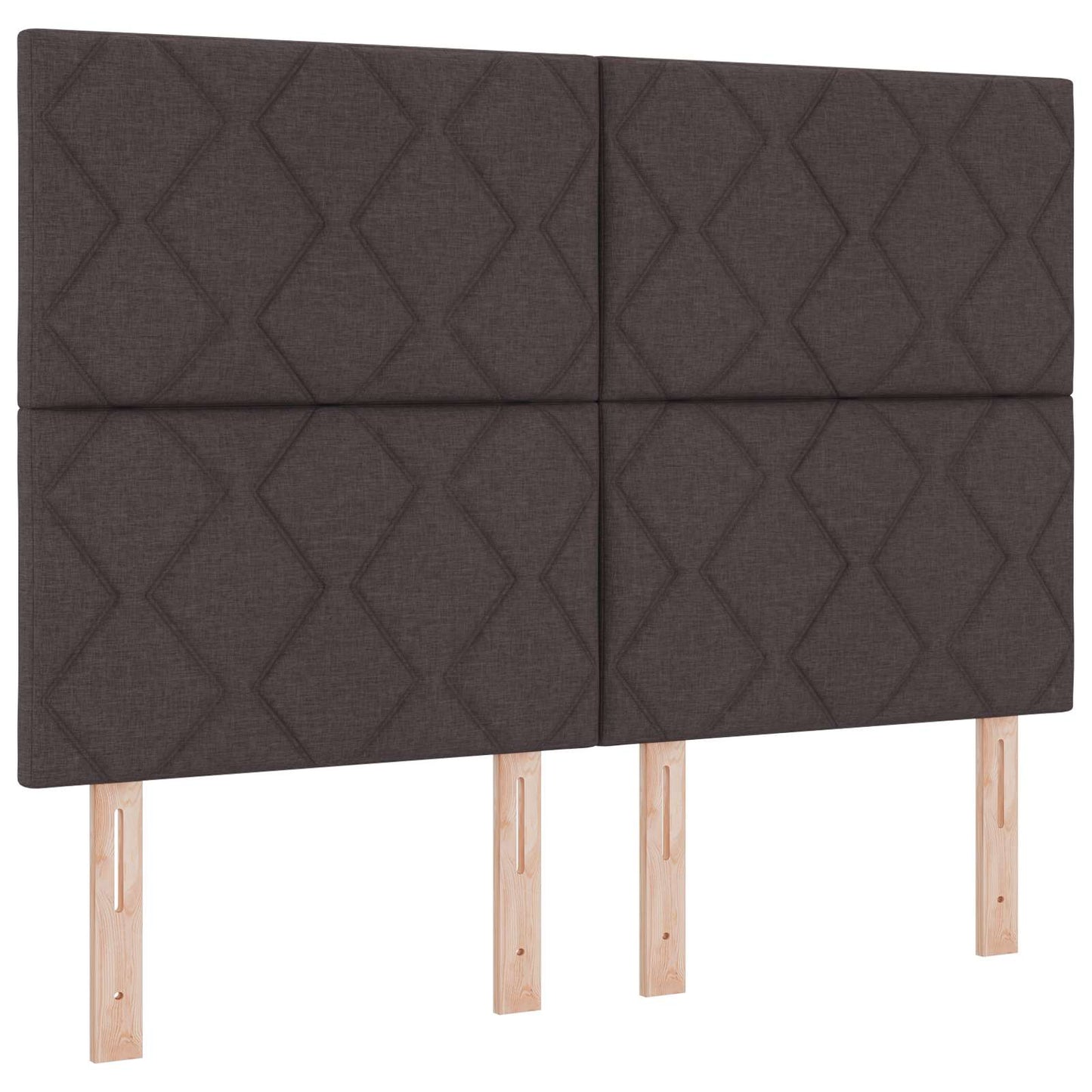 Letto box spring con materasso Marrone Scuro 140 x 190 cm | homemem39