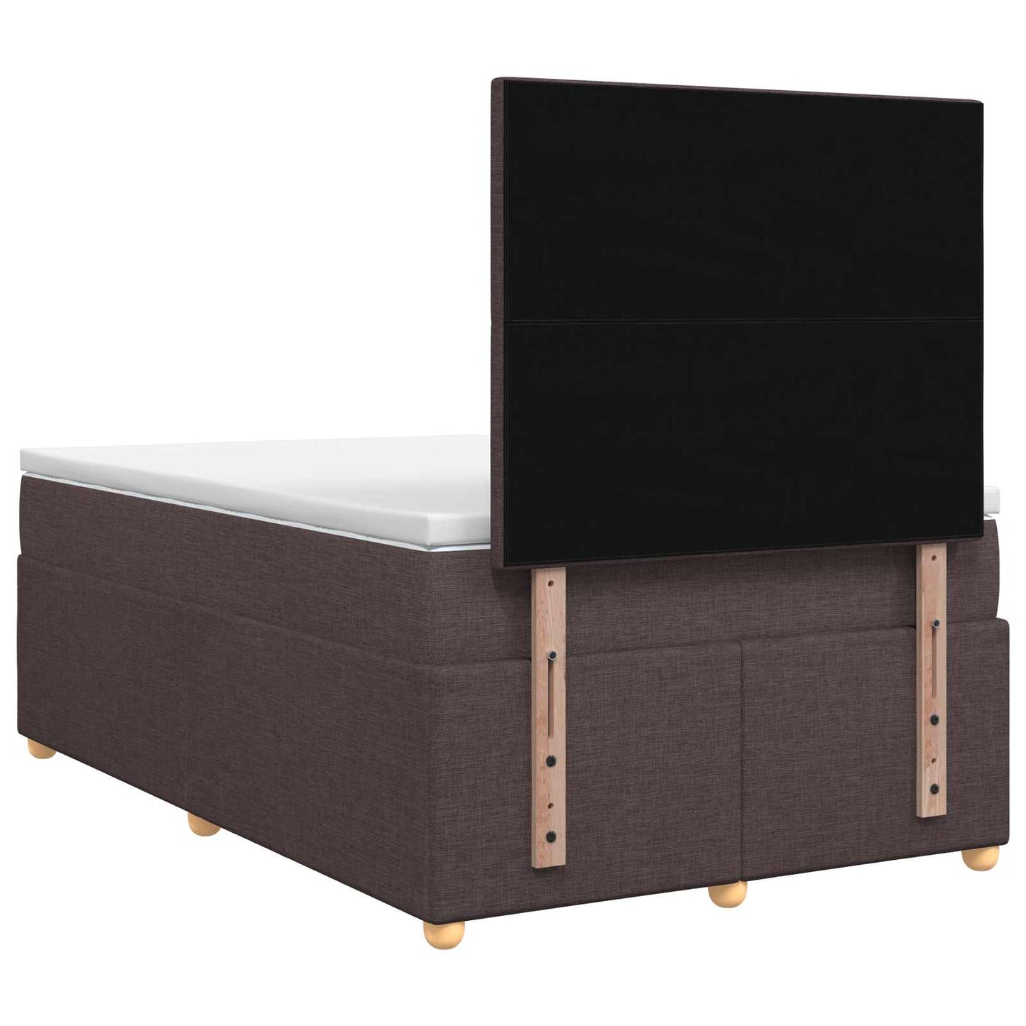 Letto box spring con materasso Marrone Scuro 120 x 190 cm | homemem39